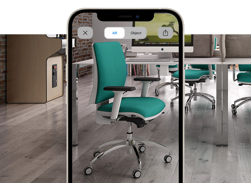 modern design drehstuhl mit Augmented Reality Sprint