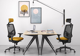 Ergonomischer Buro- und Arbeitsstuhl mit wei�em Netz und modernem Stil Active-RE