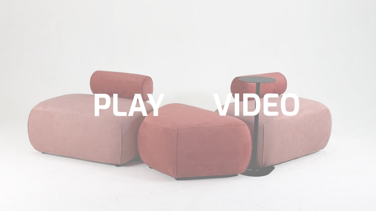 Modularer pouf mit code design fur informelle bereiche | Nodo by Leyform