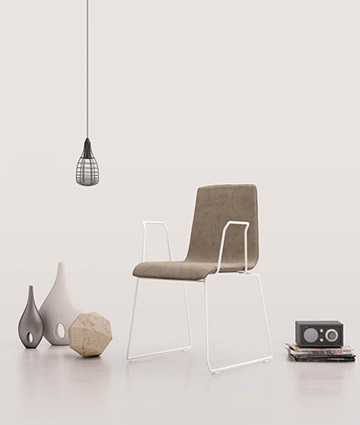 Entwerfen Sie Stuhle und Stile mit einer starken visuellen Wirkung