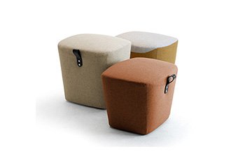 Pouf ottomane bunte moderne design Victoria