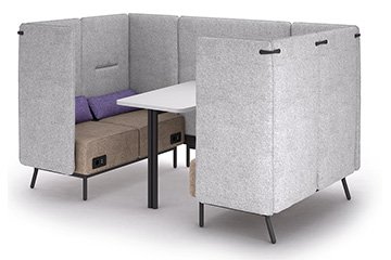 Office alcove pod sofas mit akustische abschirmung Around-lab