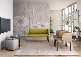 Empfangssofa und besuchersofa fur Wartezimmer Liv