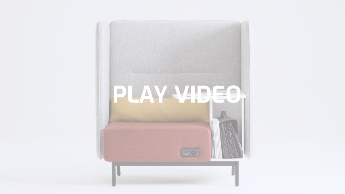 Buro lounge sofa mit tisch | AROUND BOX by Leyform