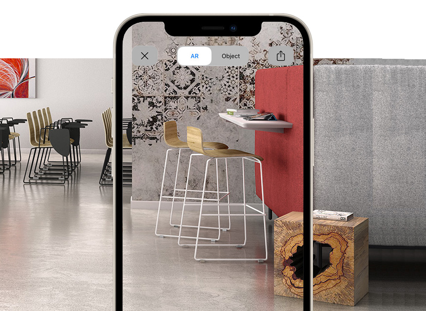 Moderne holz barstuhl und barhocker fur bistro mit Augmented Reality Zerosedici Wood